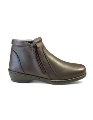 Bota ancho especial Notton para mujer dos cremalleras - N0461