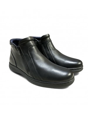 Bota ancho especial Notton para hombre con cremalleras - N0503