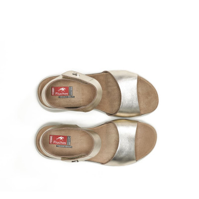 Sandalia cómoda Fluchos Yagon para mujer con plataforma - F1475