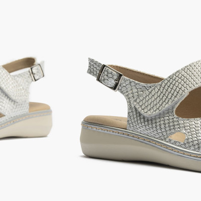 Sandalia Pitillos para mujer ancho especial con velcro - P10300