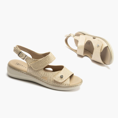 Sandalia Pitillos para mujer ancho especial con velcro - P10300