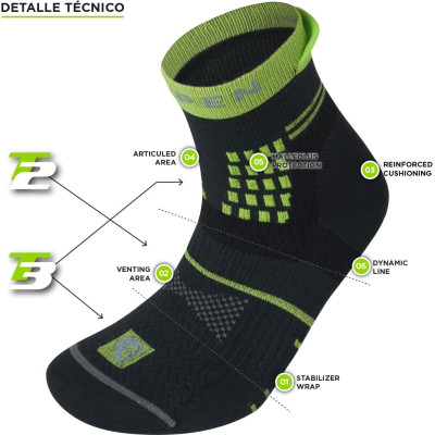 Lorpen calcetín mujer T3 Trail Running Eco tobillero - L6210285