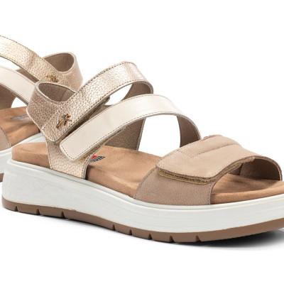 Sandalias Fluchos Street para mujer con plataforma y velcro - F2165