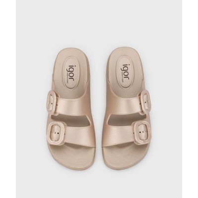 Chancla para piscina Igor de calidad Habana oro mate - I10345o