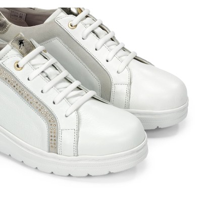 Zapato Deportivo Fluchos Aqua en piel con brillantes - F1997 Zapato Deportivo Fluchos Aqua en piel con brillantes - F1997