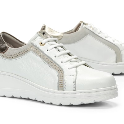 Zapato Deportivo Fluchos Aqua en piel con brillantes - F1997 Zapato Deportivo Fluchos Aqua en piel con brillantes - F1997