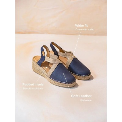 Alpargata ancho especial Tundra Toni Pons de piel marino - Tptundram