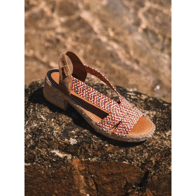 Dalyn alpargata con tacón de yute Toni Pons multi - Tpdalynm