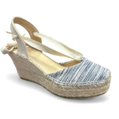 Alpargatas de Cervera artesanal valenciana con plataforma - As853