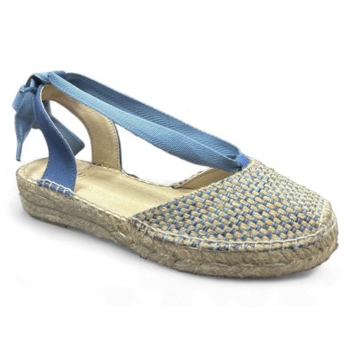 Alpargata AnseRioja estilo Valenciana cuña baja y cinta - As600