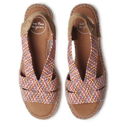 Dalyn alpargata con tacón de yute Toni Pons multi - Tpdalynm
