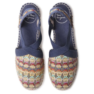 Toni Pons alpargata de mujer Terra marino media cuña - Tpterrattm