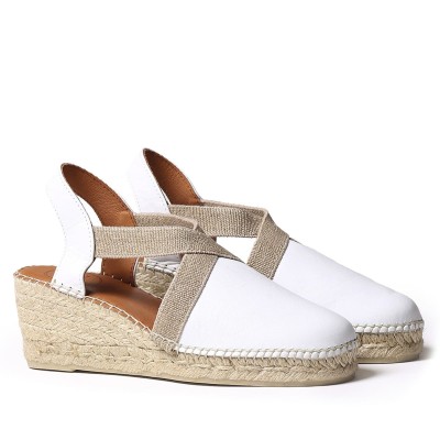 Alpargata artesanal Toni Pons Tossa en pial blanca - TpTossab