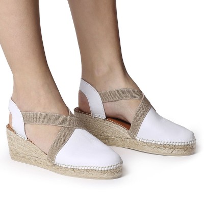 Alpargata artesanal Toni Pons Tossa en pial blanca - TpTossab