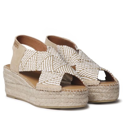 Toni Pons alpargatas artesanales Masái con plataforma para mujer - Tpmasaip