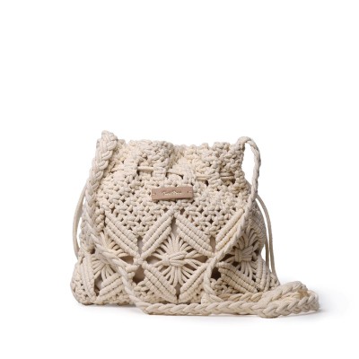 Bolso Mireia estilo bombonera de macramé Toni Pons - Tpmireia