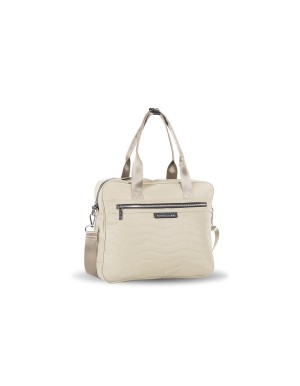 Devota & Lomba bolso portátil de tejido rojo beige Dl182208