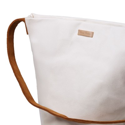 Bolso Goa Toni Pons en lona de algodón con asa cuero - Tpgoa