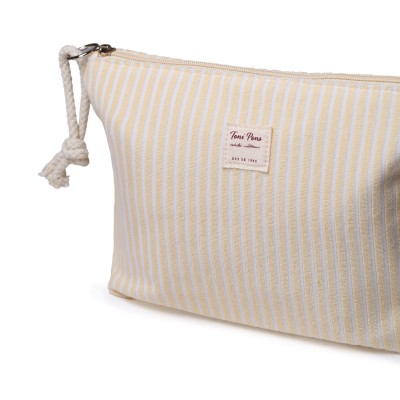 Bolso de mano neceser Toni Pons Camboriu de tela con rayas - Tpcamboriu