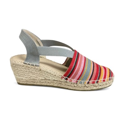 Alpargatas de yute Anserioja para mujer artesanales en rayas - As521