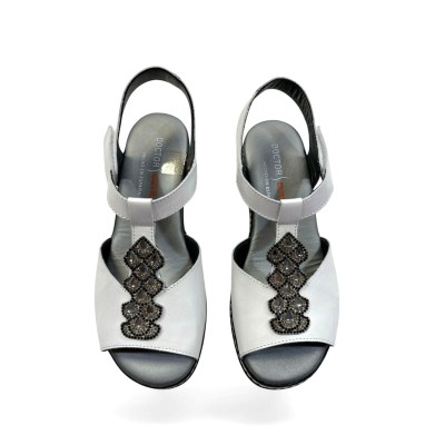 Sandalia ancho especial de vestir Doctor Cutillas con brillantes - Doc32175