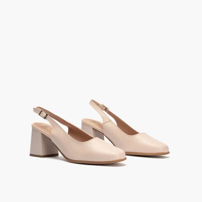 Zapato salón Pitillos para mujer con tacón alto piel rosa - P10494