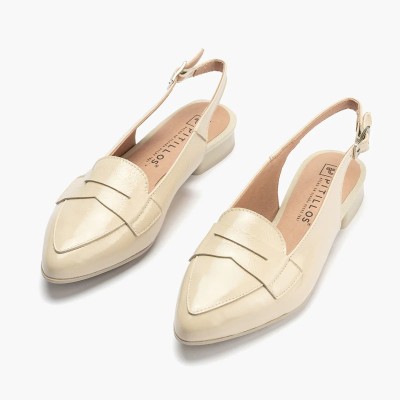 Pitillos zapato mocasín de vestir tacón bajo para mujer - P10501