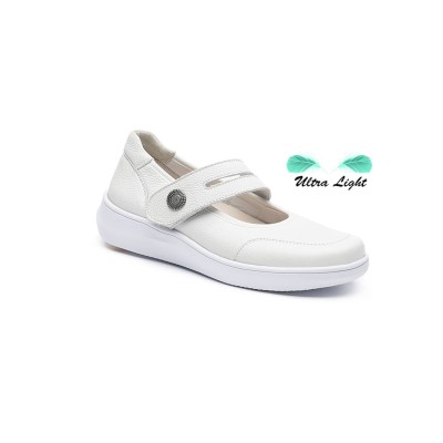 Zapato sport Mercedes para mujer Gcomfort en piel blanca - Gc25291w