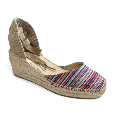 Alpargatas de cintas cerradas de calidad artesanal  Anserioja - As526