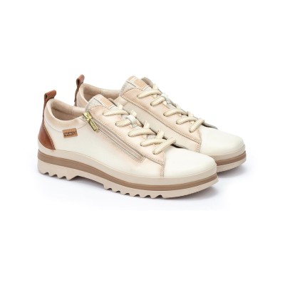 Deportivo Pikolinos Vigo para mujer con cremallera en nata - Pk6979c1 Deportivo Pikolinos Vigo para mujer con cremallera en nata - Pk6979c1