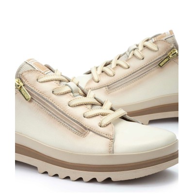 Deportivo Pikolinos Vigo para mujer con cremallera en nata - Pk6979c1 Deportivo Pikolinos Vigo para mujer con cremallera en nata - Pk6979c1