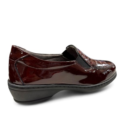 Zapatos mocasines bajos Notton para mujer en piel charol - N1461