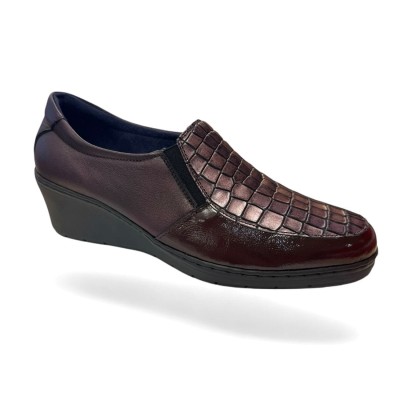 Zapatos mocasines con cuña horma ancha Notton para mujer - N1158 Zapatos mocasines con cuña horma ancha Notton para mujer - N1158