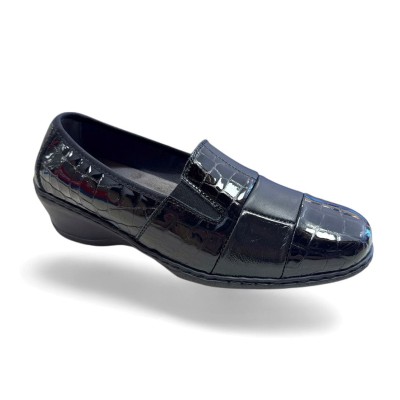 Mocasines horma ancha para mujer con cuña Notton - N0460 Mocasines horma ancha para mujer con cuña Notton - N0460