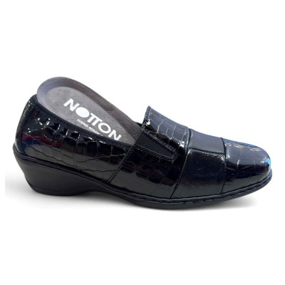 Mocasines horma ancha para mujer con cuña Notton - N0460 Mocasines horma ancha para mujer con cuña Notton - N0460