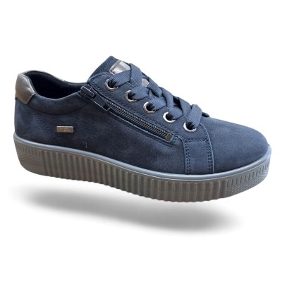 Zapato sport mujer azul impermeable pies delicados G Comfort - Gcp912j
