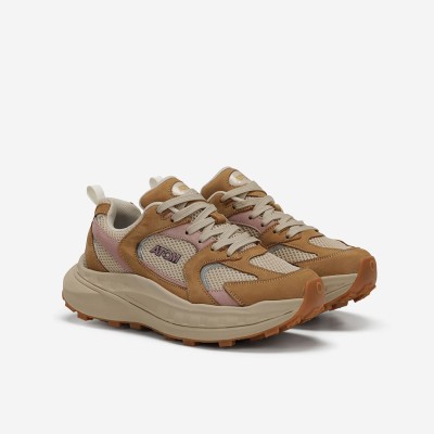 Zapatillas deportivas urbanas Atom mujer en piel tejido - Fat198 Zapatillas deportivas urbanas Atom mujer en piel tejido - Fat198