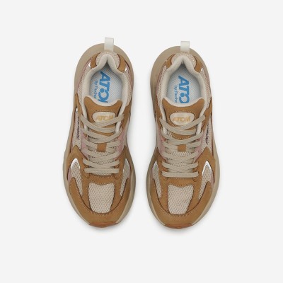 Zapatillas deportivas urbanas Atom mujer en piel tejido - Fat198 Zapatillas deportivas urbanas Atom mujer en piel tejido - Fat198