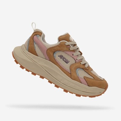 Zapatillas deportivas urbanas Atom mujer en piel tejido - Fat198 Zapatillas deportivas urbanas Atom mujer en piel tejido - Fat198