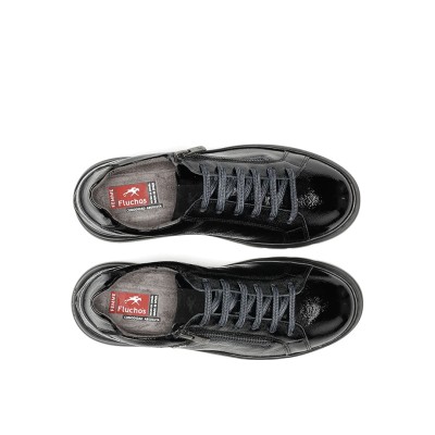 Zapatos deportivos Fluchos Pompas en piel charol mujer - F1666