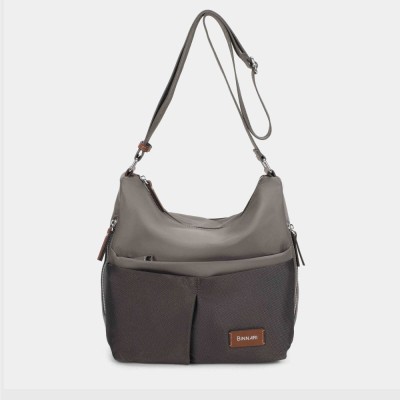 Bolso amplio de hombro para mujer Louise en gris - Cnp20852 Bolso amplio de hombro para mujer Louise en gris - Cnp20852