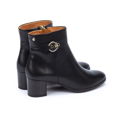 Botín de vestir con tacón Pikolinos Calafat en piel negra - Pk8588