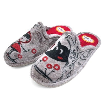 Zapatillas de casa acolchadas Biorelax caperucita roja - Bio4653