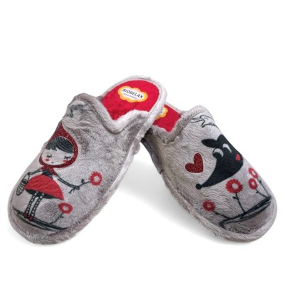 Zapatillas de casa acolchadas Biorelax caperucita roja - Bio4653