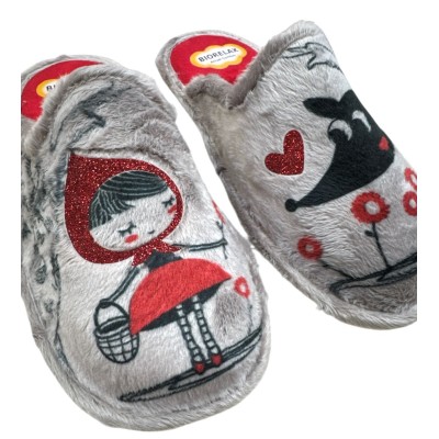 Zapatillas de casa acolchadas Biorelax caperucita roja - Bio4653