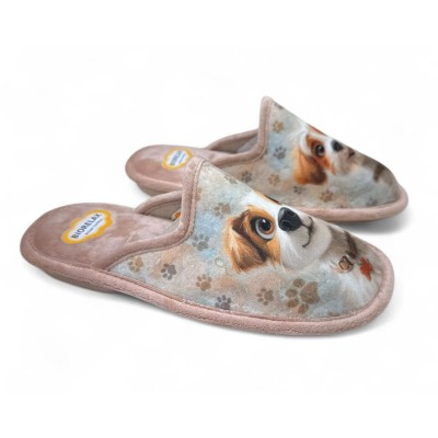 Zapatillas de invierno para casa con perritos adorables Biorelax - Bio4612