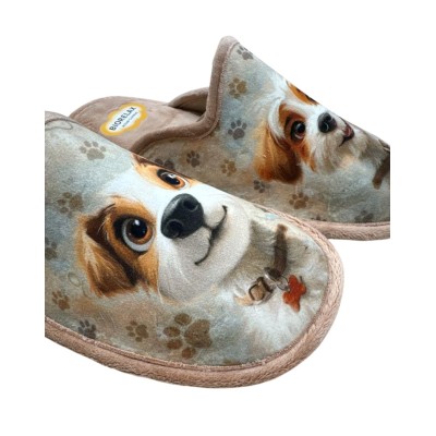 Zapatillas de invierno para casa con perritos adorables Biorelax - Bio4612