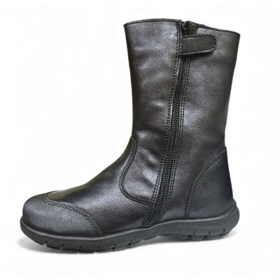 Pablosky bota niña de piel con cremallera negro Pa005512