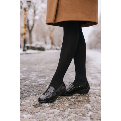 Mocasines horma ancha para mujer con cuña Notton - N0460