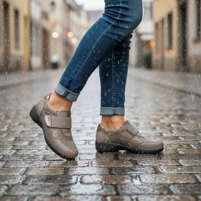 Zapato para pies anchos y delicados con velcro G Comfort mujer - Gcs5254gn